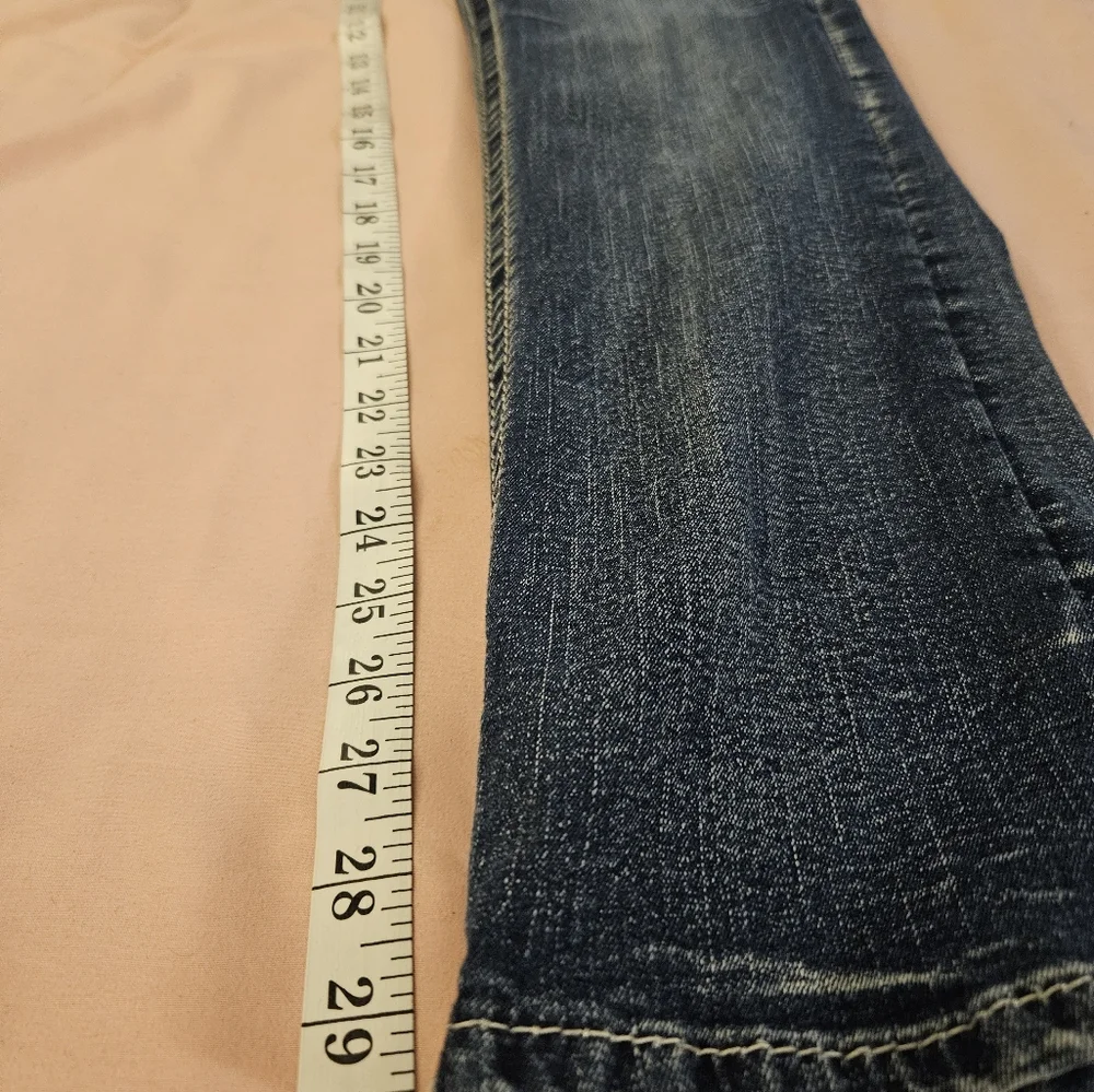 Rock Revival Blue Straight Leg Jeans Classic Denim - Picture 3 of 10